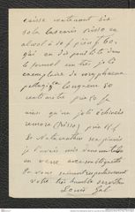 Nachlass Franz Steindachner, Brief von Louis Gal an Franz Steindachner (30.09.1911), Inv.Nr. 149.19, Seite 2